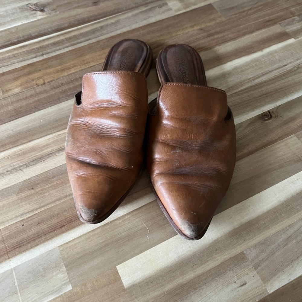 Madewell Gemma Mule in English Saddle